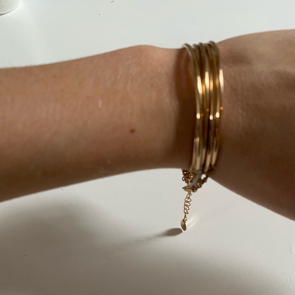 Gold Bangle Set - Picture 3 of 3